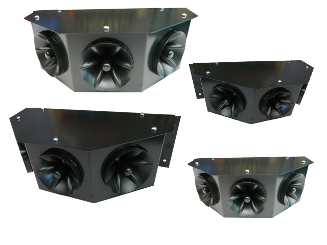 TP-3W PIEÈZO  ULTRA SOUND 3 weg Pieèzo\'s  uit gelakt (verzinkt)staal